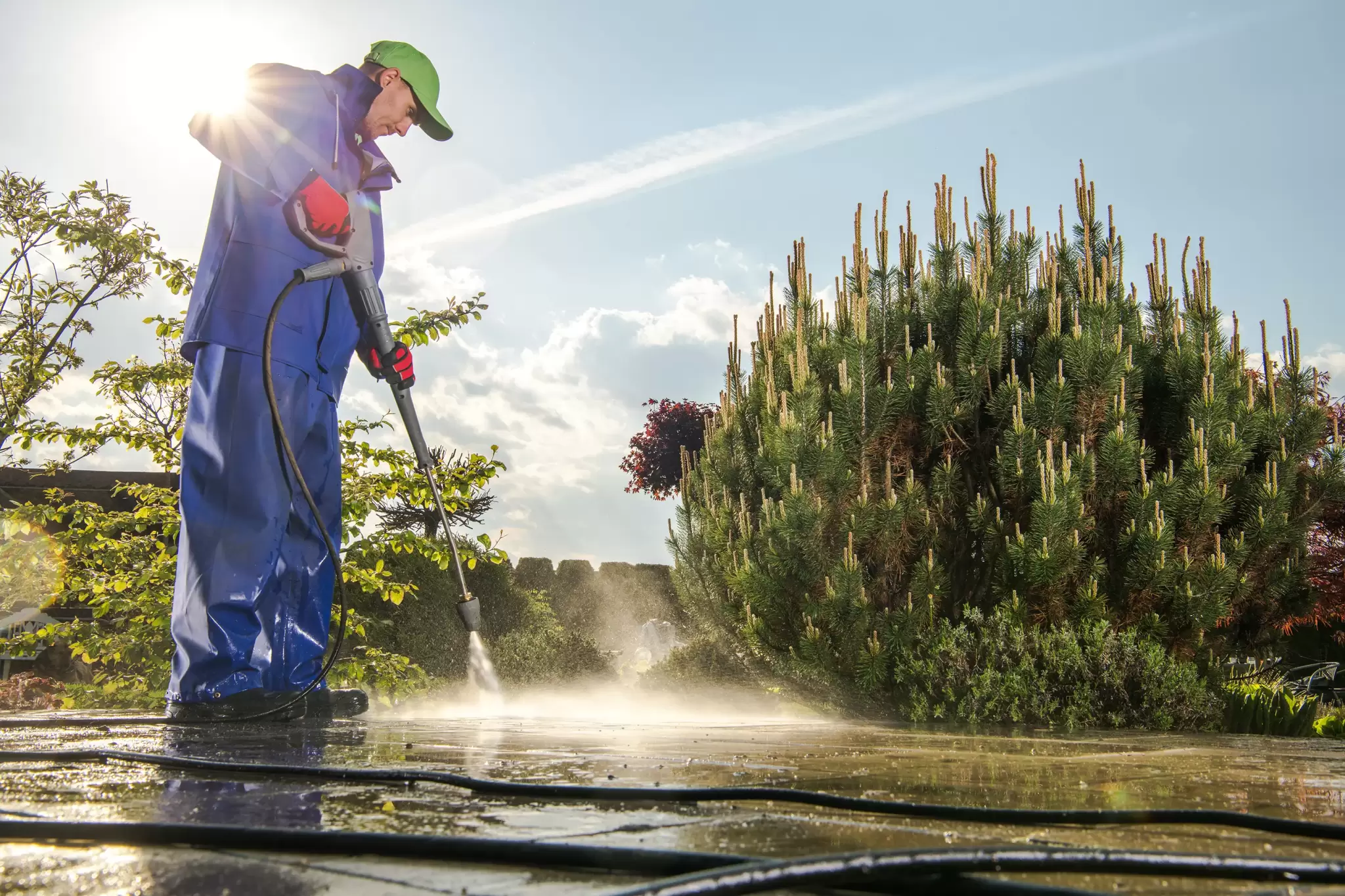 powerwash blue outfit